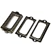 LGEGE 30pcs Brozen Tone Office Library File Drawer Tag Antique style Label Holder (70mmx33mm)