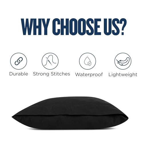 Image of TDCL Rain Bag Dust Cover for Laptop and School Bags - Waterproof Durable Full Protective Case for 30 Liter to 40 Liter Backpacks 9black