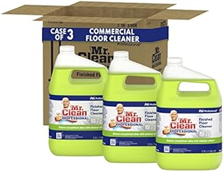 P&G Professional Floor Cleaner from Mr. Clean Professional, Bulk Liquid Concentrate for Hardwood, Tile, or Terrazzo Floors, Commercial Use, Lemon Scent, 1 Gal. (Case of 3)