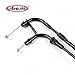 Arashi Throttle Cable and Clutch Cable for SUZUKI GSXR 600 750 2006-2007 Motorcycle Replacement Accessories Stainless Wire Lines Rubber GSX-R600 GSX-R750 GSXR600 GSXR750 Black