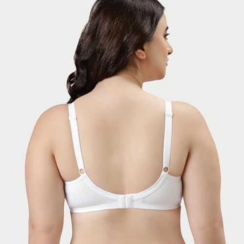 Image of Enamor AB75 M Frame No Bounce Full Support Cotton Bra for Women - Non-Padded Non-Wired & Full Coverage with Cooling Technology | Available in Solid Colours