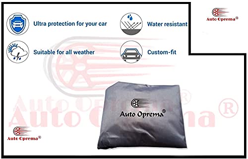 Image of Auto Oprema Trend Water and Heat Resistant Car Body Cover (Solid Blue Taffeta with Mirror) Compatible with Maruti Suzuki Baleno Car Bumper to Bumper Accurately.