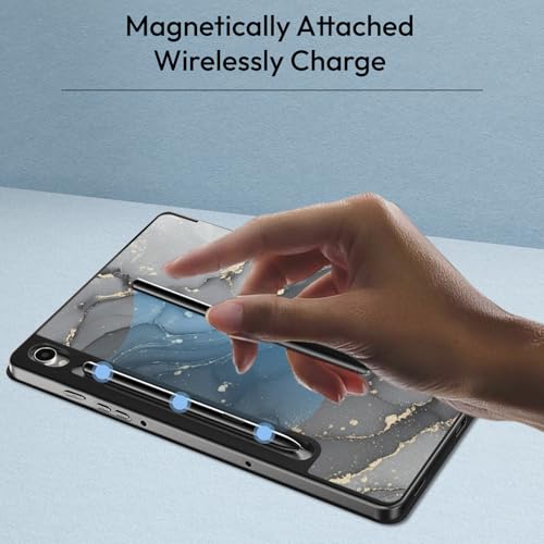 Image of Robustrion Cover for Samsung Galaxy Tab S10 Lite 10.9 inch / Tab S9 FE /Tab S10 FE /Tab S9 11 inch with [S Pen Holder],Flip Case for Samsung Tab S10 Lite /S10 /S9 FE Tablet Cover [Auto Sleep Wake] - Ocean Black