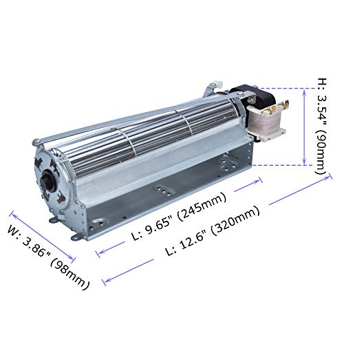 Durablow MFB007-C GFK4, FK12, FK24 Replacement Fireplace Blower Fan Unit for Monessen, Vermont Castings, Majestic, Temco, Lopi, Rotom R7-RB12 ⦠(MFB007-C)