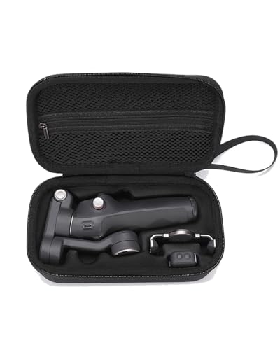 HUVZOR Estuche de PU Portátil para DJI Osmo Mobile 7/7P y Estabilizador - Protección Compacta para Viaje, Almacenamiento Seguro de Accesorios y Gimbal, Funda de Transporte Ligera y Resistente