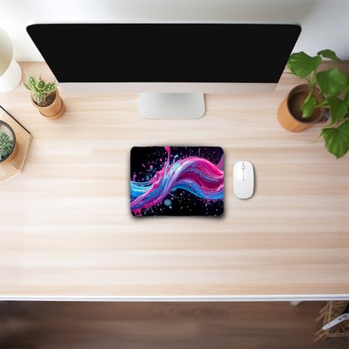 Image of Mouse Pad with Non-Slip Rubber Base, Waterproof & Durable Desk Mat for Gaming, Office & Students | Small Laptop & PC Pad | 23x18cm