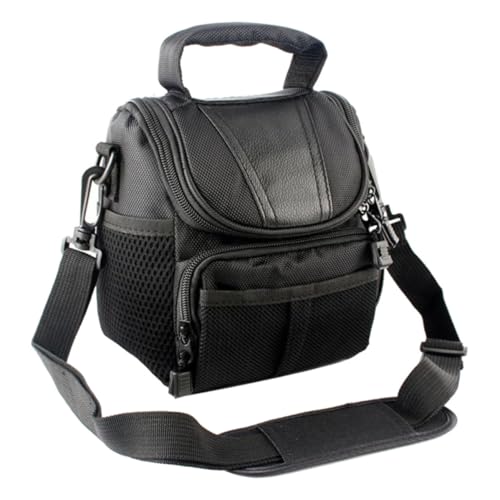 Bolsa portátil para cámara de nylon negro con cremallera suave para viajes