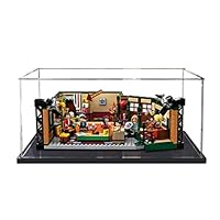 Lego Display Case for Lego Ideas 21319 Friends Central Perk Building Kit,Dustproof Display Box Showcase for Ideas Seinfeld 21328, Ideas Big Bang Theory 21302(NOT Included The Model)