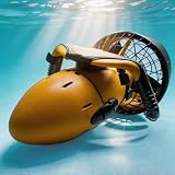 HalksuyNa Scooter Submarino de 500W con Velocidad Ajustable, Autonomía 60min para Deportes Acuáticos y Aventura Marina