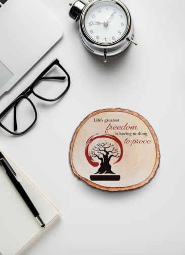 Image of MOTIVATIONAL GIFTS Freedom Wooden Motivational Quotes Table Decorative Gifts Wood Showpiece For Office Table Living Room