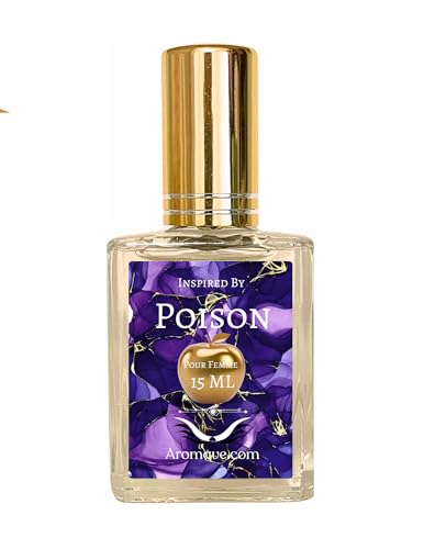 Aroma Avenue Premium 24 Hour Perfume Therapy 15ML Long Lasting 0.50 OZ Inspired By Popular Fragrances That Smell Better Last Longer and Are Actually Affordable Made for You (Poison)