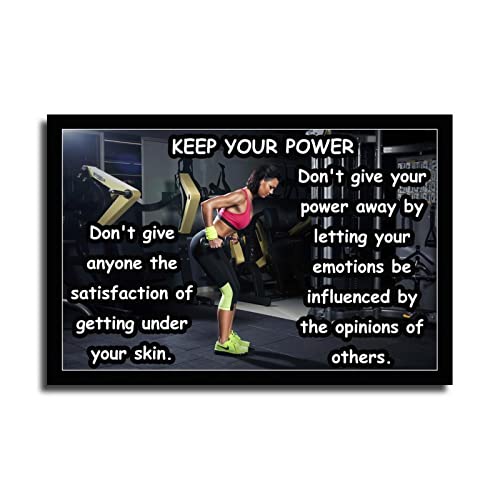Lirong Keep Your Power Motivational Inspirational Posters Home Decor Wall Art Print For Gym Motivational Quotes Poster Printing 24X36Inch(60X90Cm) #TOP21