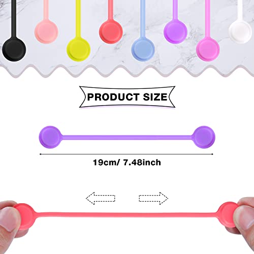 Serre-câbles magnétiques réutilisables en silicone souple - 3