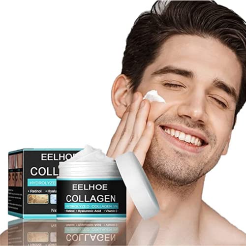 1/2/3pcs EELHOE Collagen Cream For Men Anti-Aging Wrinkle Cream Men's Face Moisturizer Cream Skin Firming and Tightening Lotion Men's Anti Age Wrinkle Cream Set Cover