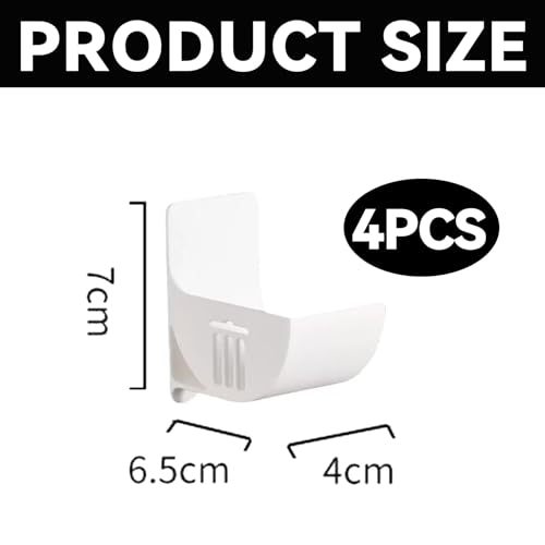 Xiciki 4 Stück Nein Stanzen Küchen Organizer, Wand Montierter Müllsack, Müllbeutelhalter Wandmontierter, Einstellbare Länge Müllbeutelspender Selbstklebender, für Küche Aufbewahrung Organisation