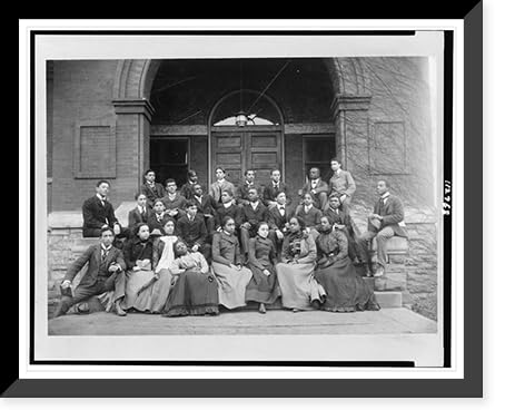 Snapshots of the Past - Historic Framed Print, Senior preparatory class of Fisk University, Nashville, Tenn., before 1906, 17-7/8" x 21-7/8"
