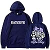 Umiquansome Katseye Merch Hoodies for Women UK Print Sweatshirt with Pockets Women's Fashion Winter Oversized Hoodie Ladies Tops Navy M #1