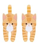 [ニッセン] ピタッとキャッチするマグネットフッククリップ 2個セット 茶トラ Y
