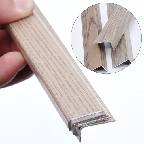 Moldura de borde de escalera metálica de 1,4" perfil protector 48" 4