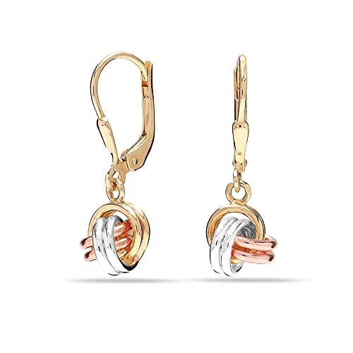 LeCalla Pendientes colgantes de plata de ley para mujer y niña, Plata, no conocido Cover