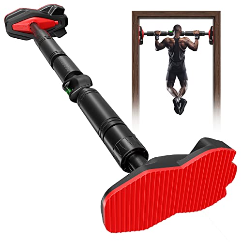 BEOODNY Pull Up Bar for Doorway, Strength Training Pull-Up Bars No Screws, Chin Up Bar for Home Gym Fitness Exercise with Level Meter, Max Load 800lbs