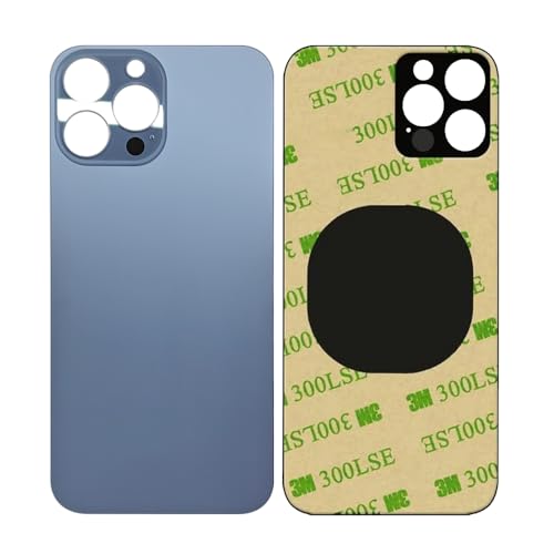 Back Glass Replacement for iPhone 13 Pro Max Rear Housing with 3M Adhesive Blue