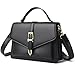 Travistar Handtasche Damen Klein Umh&auml;ngetasche Damen PU Leder Crossbody Bag Damen Schultertasche M&auml;dchen Elegant Abendtasche mit Abnehmbar Schultergurt Kreditkartenf&auml;cher, Schwarz