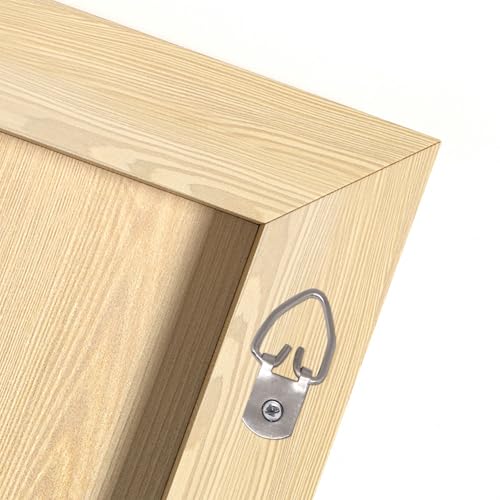 Image of D Ring Picture Hangers, Single Hole with Screws, D Rings Heavy Duty, Picture Hang Solutions for Mirror, Clock, Decoration, Paintings, Artwork Pictures Frame, 30 PCS