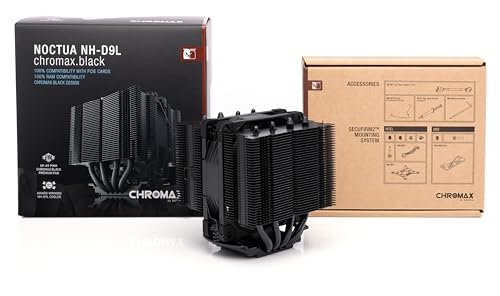 Noctua NH-D9L chromax.black, Premium CPU Cooler with NF-A9 92mm Fan (Black) 2