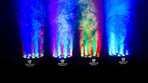 Image of Rockville RockPAR50 Black LED RGB Compact Par Can DJ /Club Stage DMX Wash