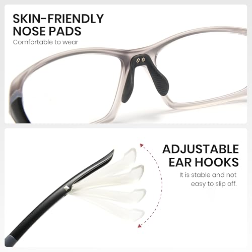 Image of Cyxus Y2K Blue Light Glasses for Women Men TR Frame UV Blocking Computer Glasses Clear PC Lens Eyewear