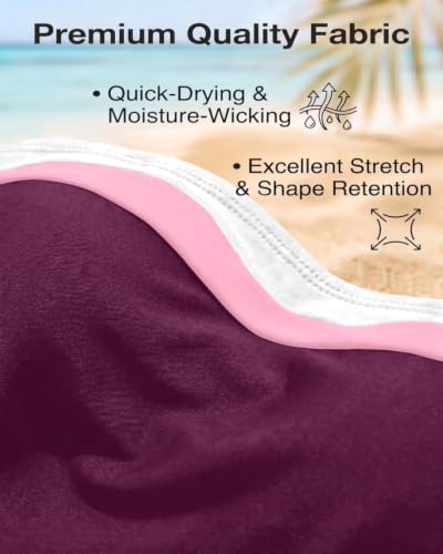 Image of Daci Women Strapless Tankini Tummy Control 2 Piece Bandeau Swimsuit