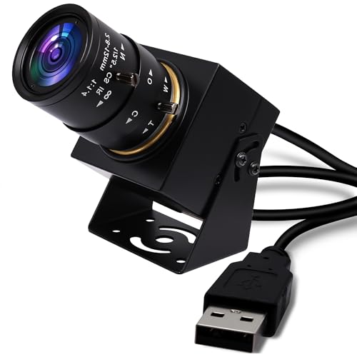Svpro Global Shutter USB Camera - 2MP, 90FPS High Speed with 2.8-12mm Zoom Lens, Manual Focus Close-up Webcam for Golf Swing, Industrial Camera - USB Plug and Play