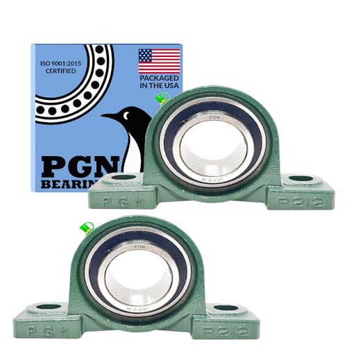 PGN UCP212-38 (2 Pack) Pillow Block Bearing - 2 3/8" Bore Self-Aligning