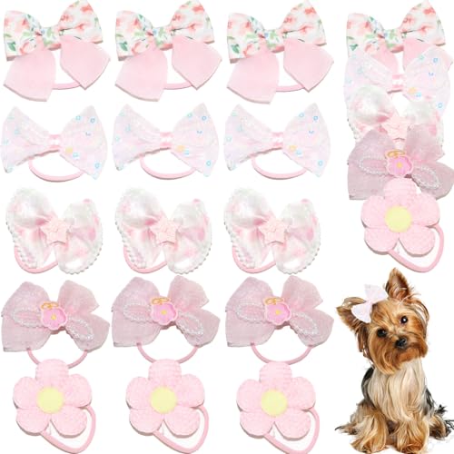 zaabaazina 20pcs Dog Hair Bow Bowknot, Dog Bows Cute, Puppy Hair Bows Mix Styles Pet Grooming Rubber Bands Dogs Hair Accessories Handmade Hair Bows for Yorkie Puppy Dogs Pink Bow zaabaazina 20pcs Dog Hair Bow Bowknot, Dog Bows Cute, Puppy Hair Bows Mix Styles Pet Grooming Rubber Bands Dogs Hair Accessories Handmade Hair Bows for Yorkie Puppy Dogs Pink Bow