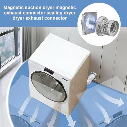 Coupleur magnétique de conduit de sèche-linge à connexion rapide sans outil - 4