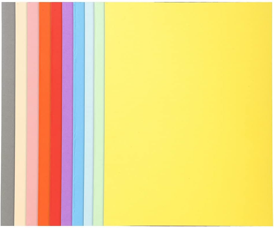 Exacompta - Ref 410000E - Forever Collection - Recycled Square Cut Folder - A4 (210 x 297mm), 220gsm Recycled Board, Blue Angel Certified - Assorted Colours (Pack of 100)