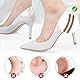 4 Paar Fersenpolster schuhe, Fersenschutz, Selbstklebendes Fersenkissen aus Leder, Riemchen Hackenpolster für Schuhe, Geeignet für Damen High Heels, Riemchenhalter Sandalen (4)