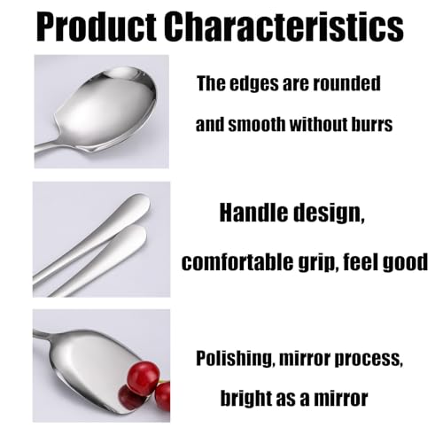 3 Pcs Serving Spoon Set, Serving Spoons Large Set, Communal Spoonutility Shovelsmall Serving Spoon, Buffet Serving Spoons, Suitable for Kitchen, Restaurant, Banquet, Etc, GYFCS03XXHUK - Image 5