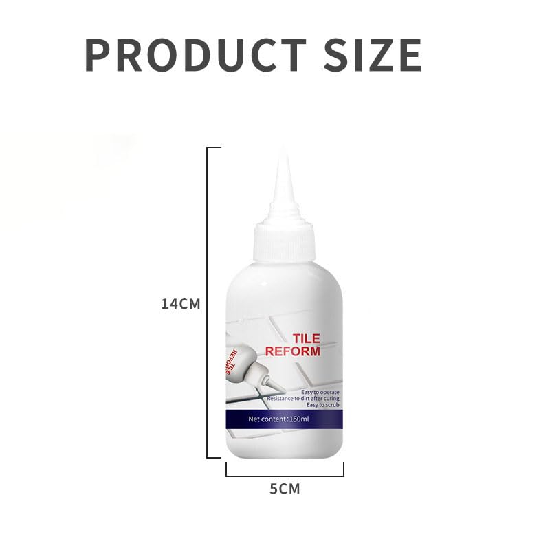 Miniatura 7 de Reparación de lechada de 5.0 onzas, color blanco, relleno de lechada fácil, kit de reparación de lechada de azulejos, relleno de azulejos para