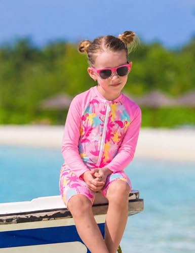 Image of Girls Swimsuit One Piece Ruffles Bathing Suit Kids' Swimwear Quick Dry Summer Beach for 2-14Y