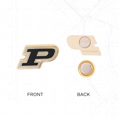 Image of Desert Cactus Purdue University Magnetic Metal Lapel Pin (D)