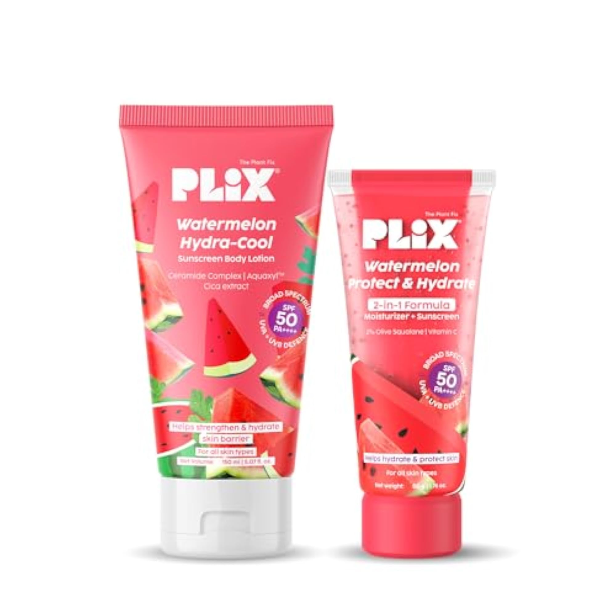 Watermelon Hydra-Cool Body Lotion + Dual Sunscreen Combo