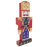 Este calendario de madera tiene 24 cajones pequeños, ideal para guardar dulces, chocolates, juguetes, regalos, joyas, anillos, collares, pulseras, llaves, etc.