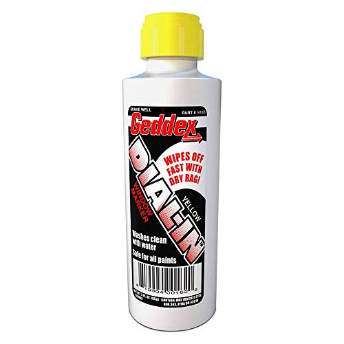 Geddex 916B Dial-In Window Marker Yellow 3oz Bottle