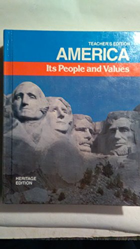 America, its people and values 0153777869 Book Cover