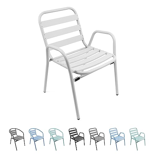 The Secret Home - Silla de Aluminio con Reposabrazos...
