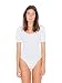 American Apparel Women's Cotton Spandex Short Sleeve Double U Bodysuit