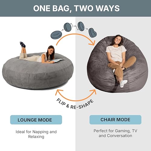 comfy sacks giant bean bag chair product info and
