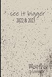  See it bigger planner 2022-2023 monthly: 24 Months Yearly Planner Monthly  Plan Important Dates, Goals, Notes and Ideas